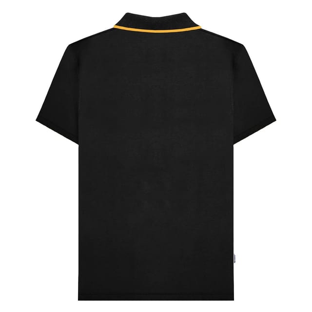 Lambretta Lambretta Men's Paisley Lined Polo Shirt in Black - 2