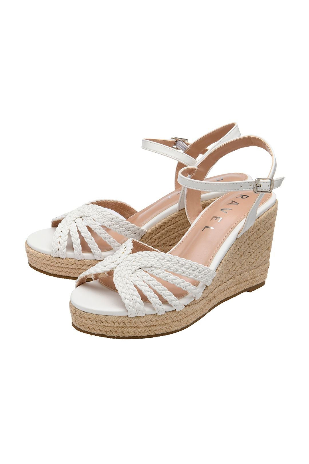 Ravel Ravel Women's White 'Grundy Wedge Sandals - 2