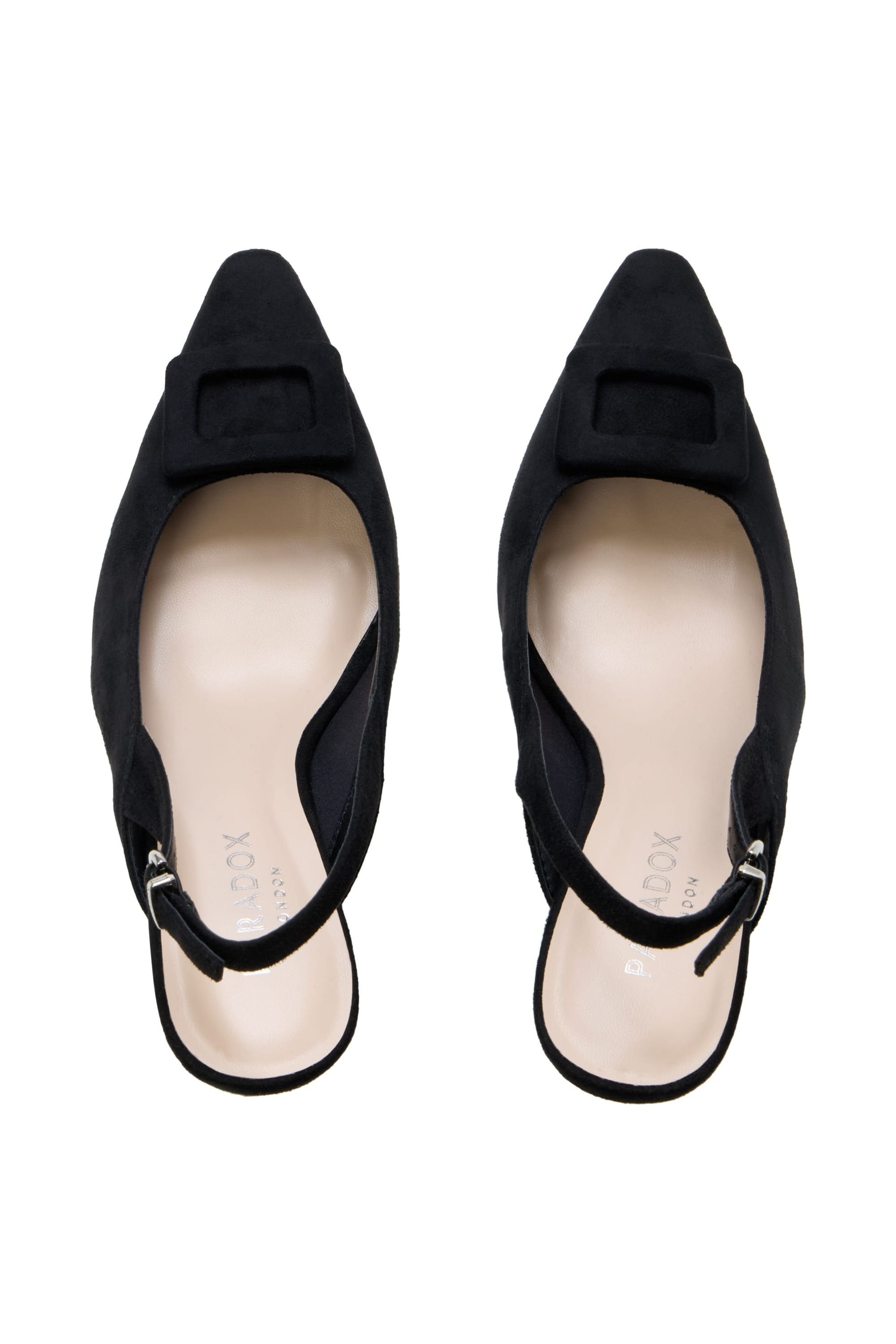 Paradox London Paradox London Women's Salem' Stiletto Heel Slingback Shoes in Black - 4