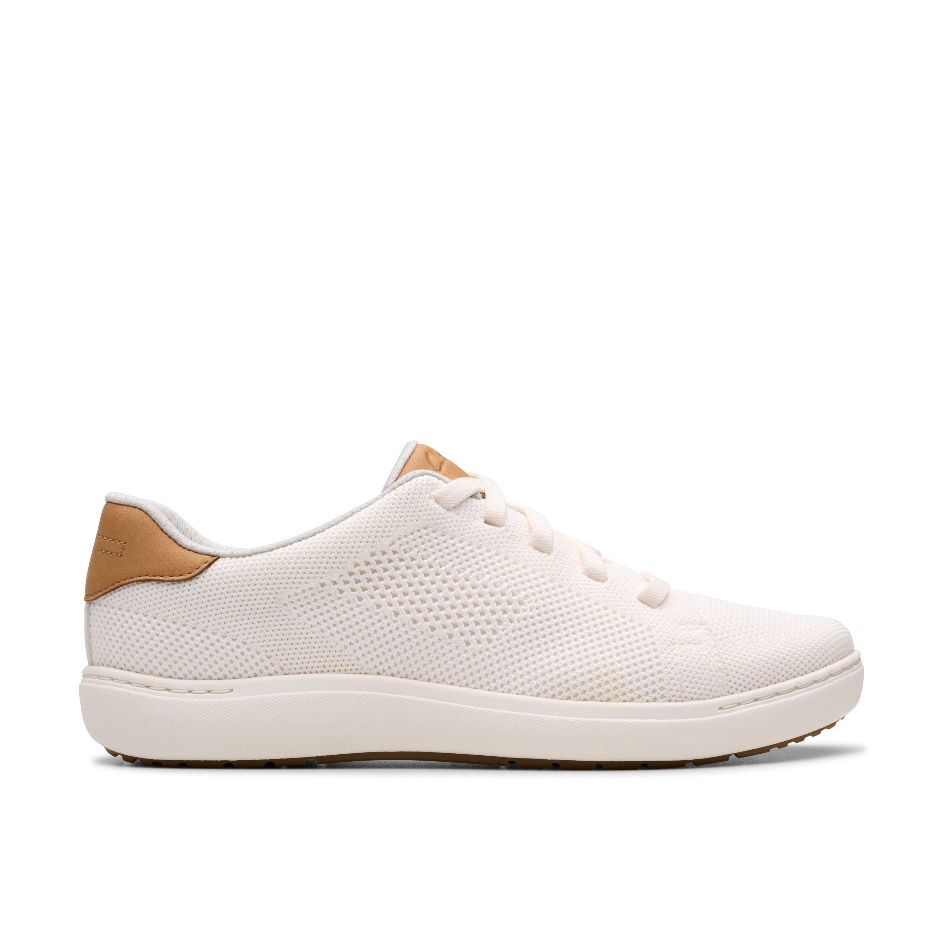 Clarks Clarks Women's Nalle Walk White Knit Trainers - 2