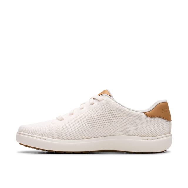 Clarks Clarks Women's Nalle Walk White Knit Trainers - 2
