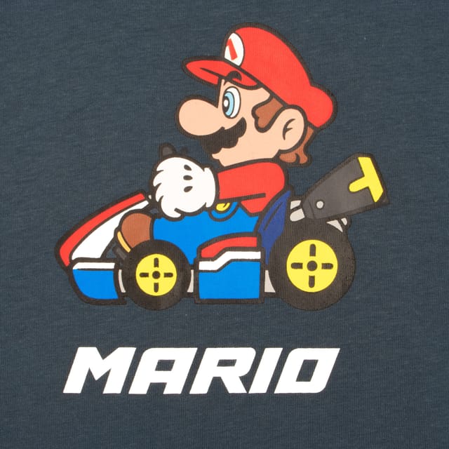 Super Mario Super Mario Men's Mario Kart T-Shirt in Navy - 3