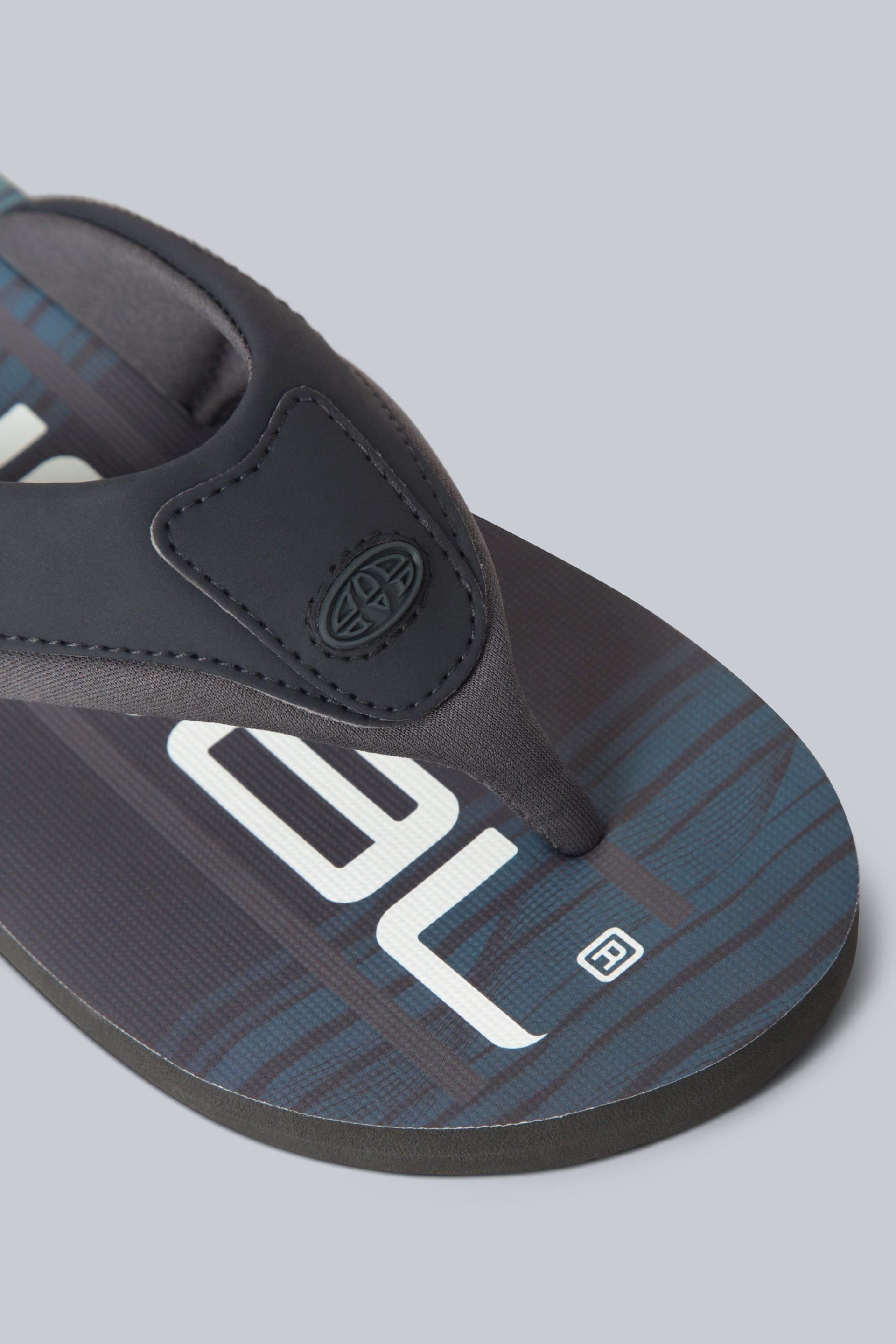 Animal Animal Men's Jekyl All Over Printed Lightweight Flip Flop in Charcoal - 4