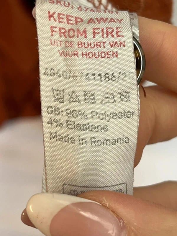 New Look New Look Ribbed Rust Brown Button Front Mini Dress – UK 6