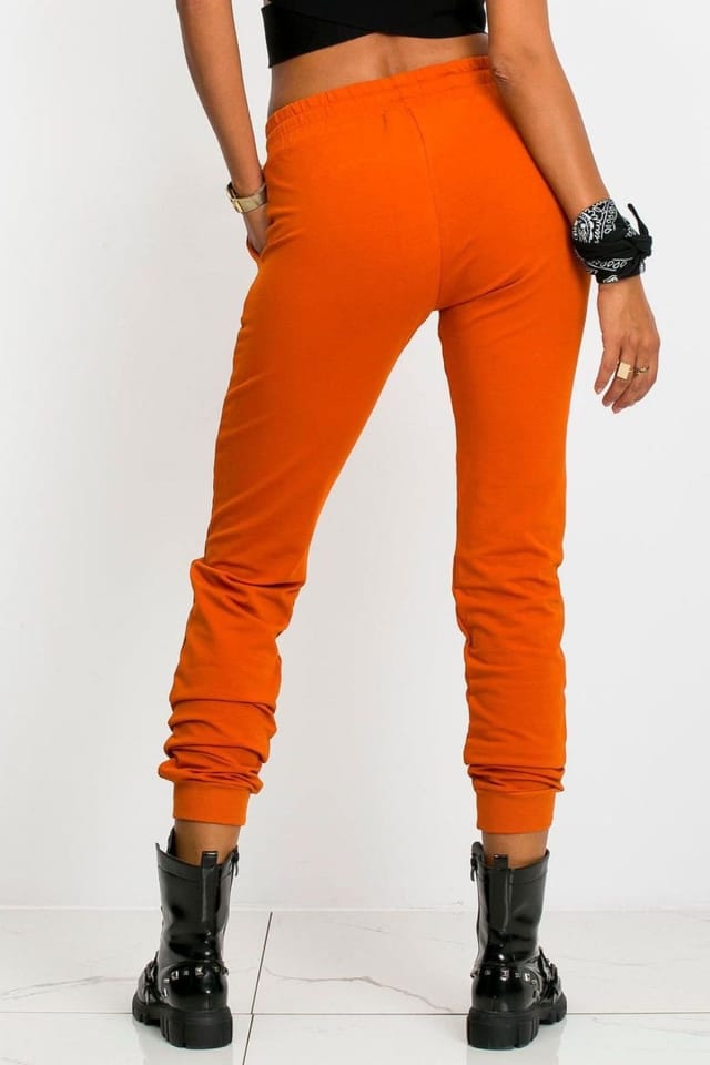 Love Lace Love Lace Women's Tailored Narrow Leg Tracksuit Trousers in Orange - 3