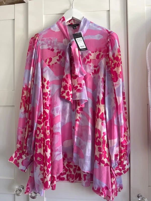 New Look New look pink/lilac leopard shirt