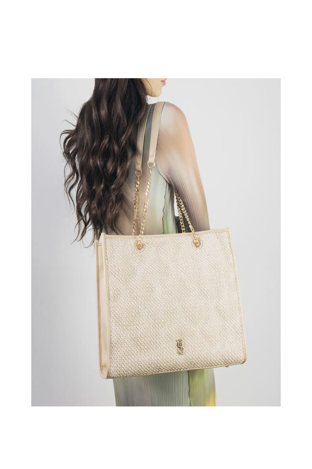 Moda In Pelle Moda In Pelle Women's 'Becca Bag' Raffia Shoulder Bag in Natural - 2