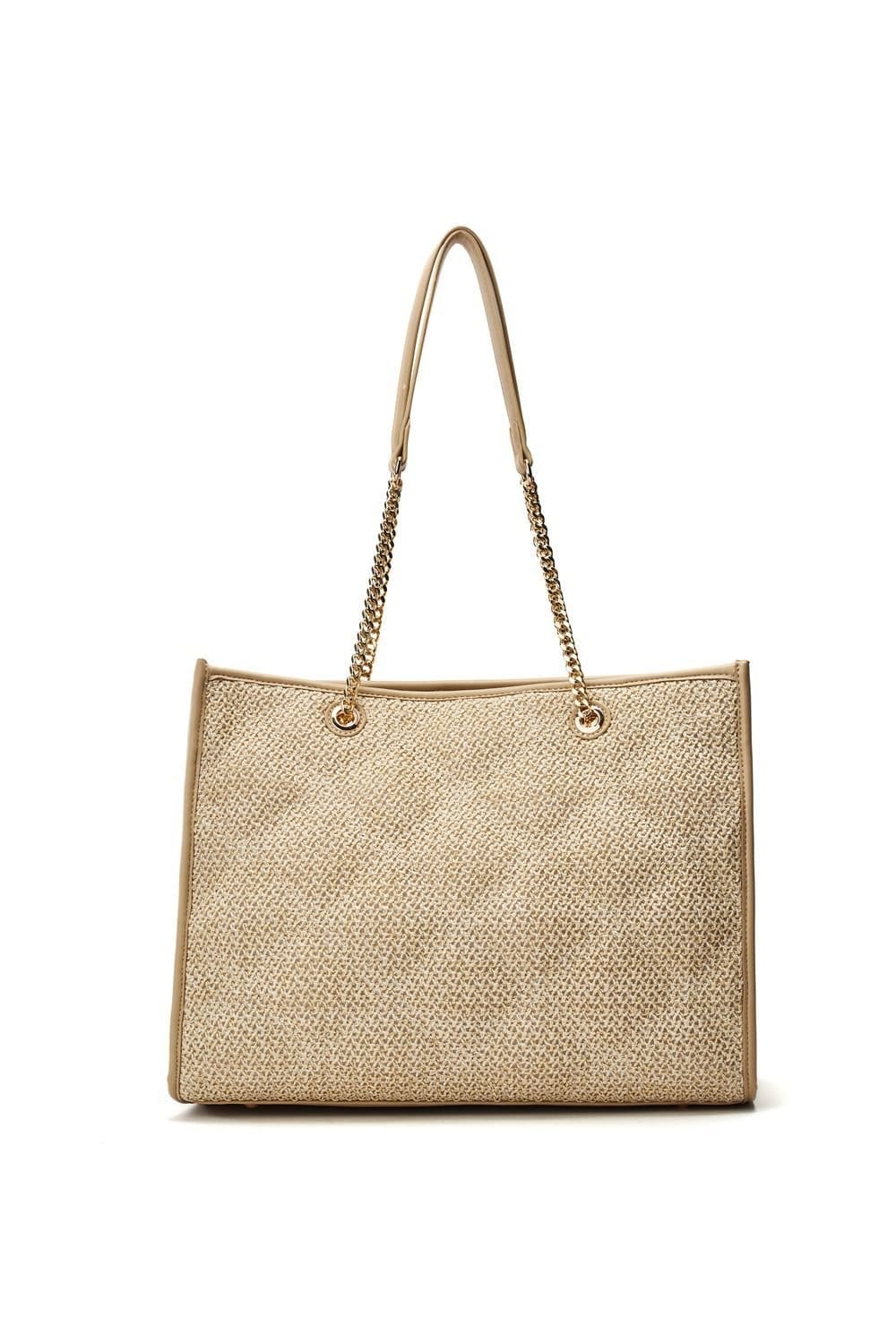 Moda In Pelle Moda In Pelle Women's 'Becca Bag' Raffia Shoulder Bag in Natural - 4