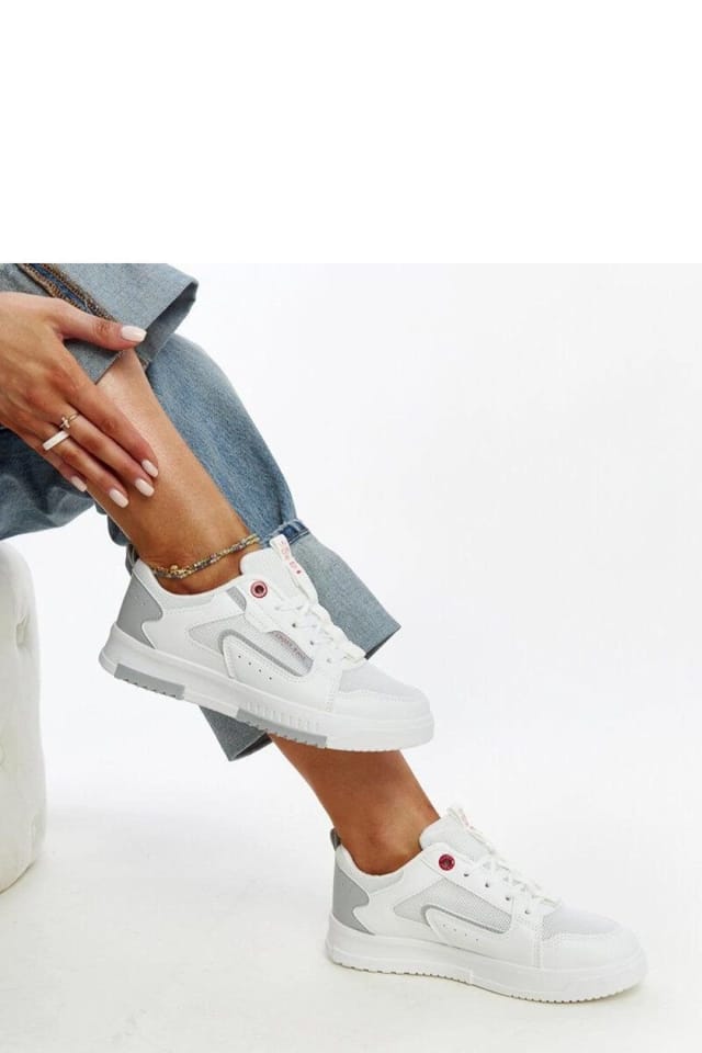 Love Lace Love Lace Women's Cross Jeans Sport Sneakers with Rubber Sole & Laces White - 2
