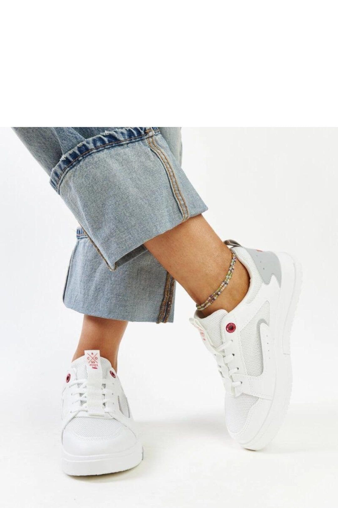 Love Lace Love Lace Women's Cross Jeans Sport Sneakers with Rubber Sole & Laces White - 4