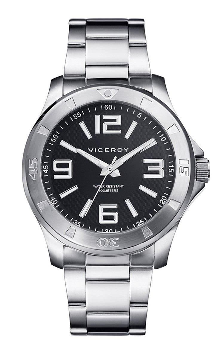 Viceroy Viceroy Men's SPORT Black Watch in Silver