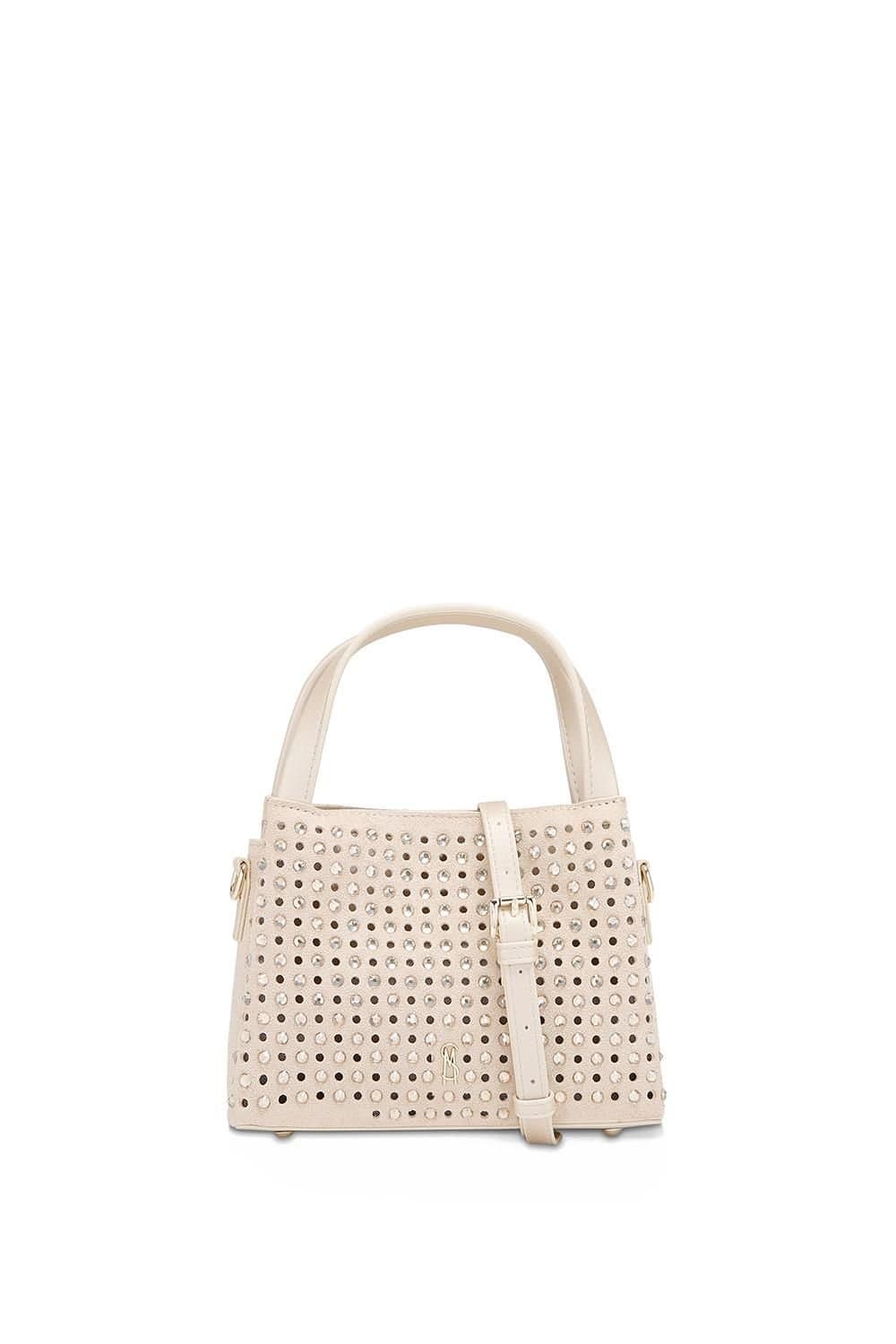 Steve Madden Steve Madden Cream Synthetic 'Cheeky Bag' Handbag