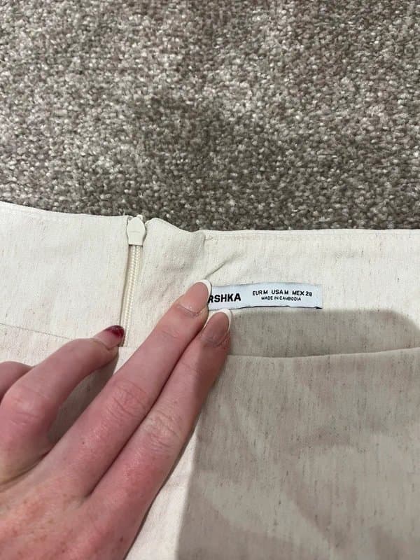 Bershka white mini dress