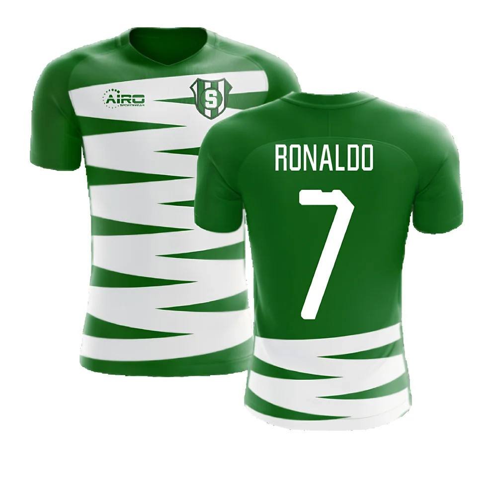 Sporting CP Sporting CP Men's 2025‑2026 Home Concept Football Shirt - Ronaldo 7 in Green - 2