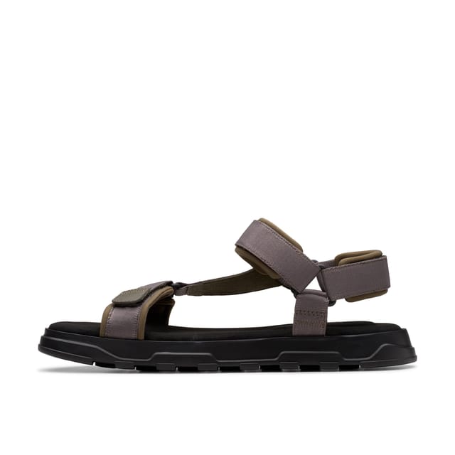 Clarks Clarks Men's Kilver Strap Khaki Flat Sandals in Green - 2