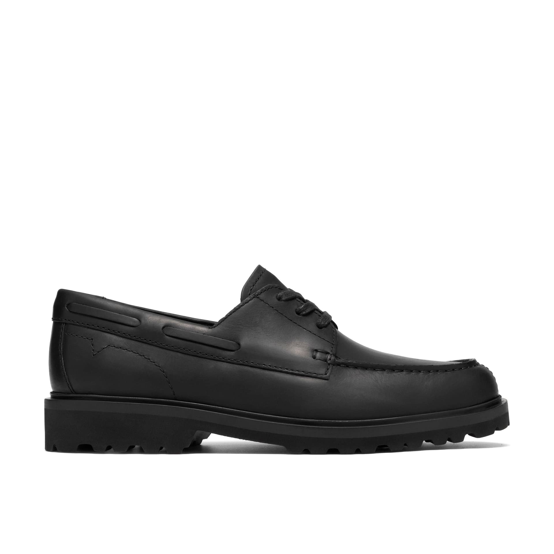 Clarks Clarks Men's Berwick Boat Black Boat Shoes, Lace Up