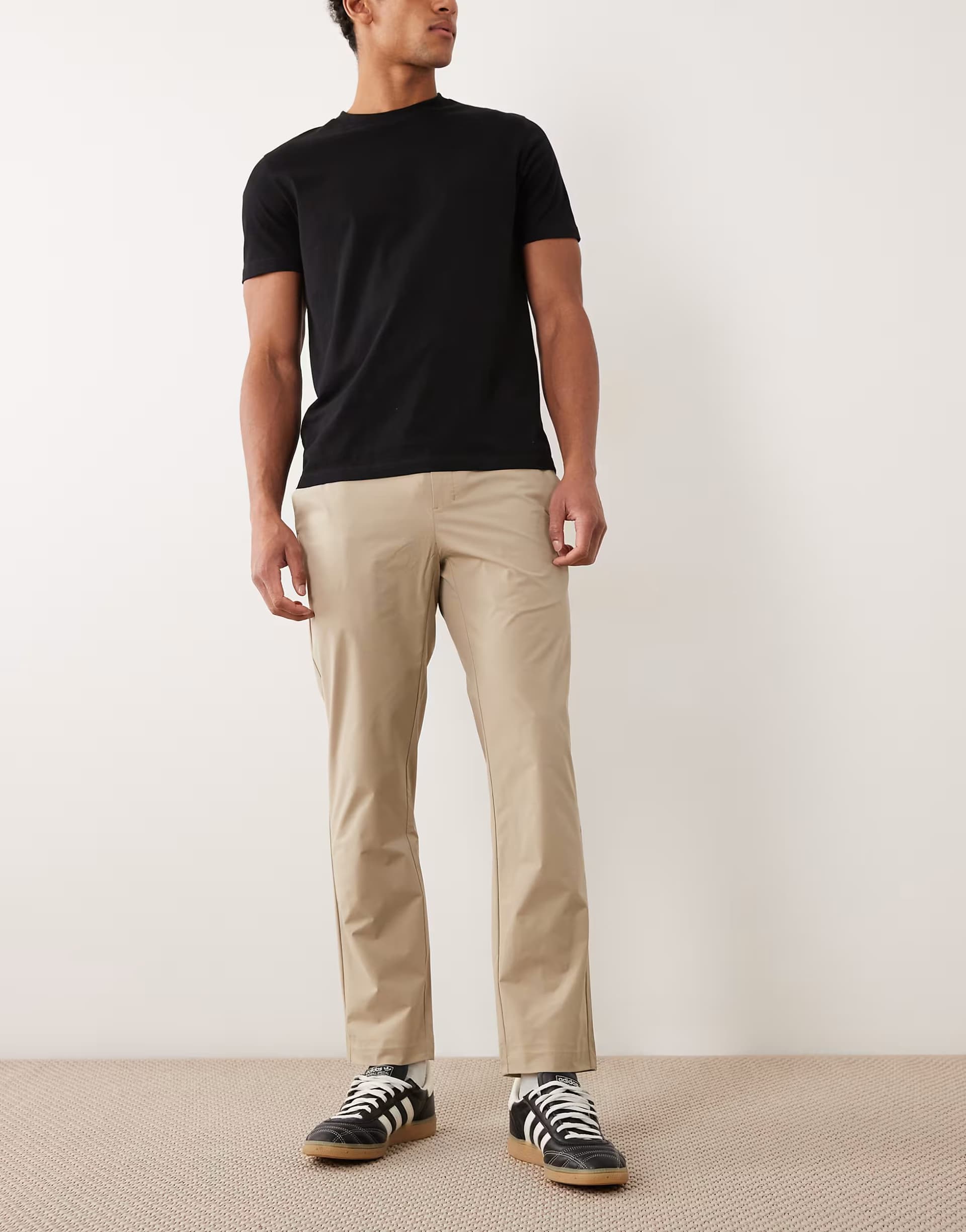 ASOS Mango perfomance trousers in beige