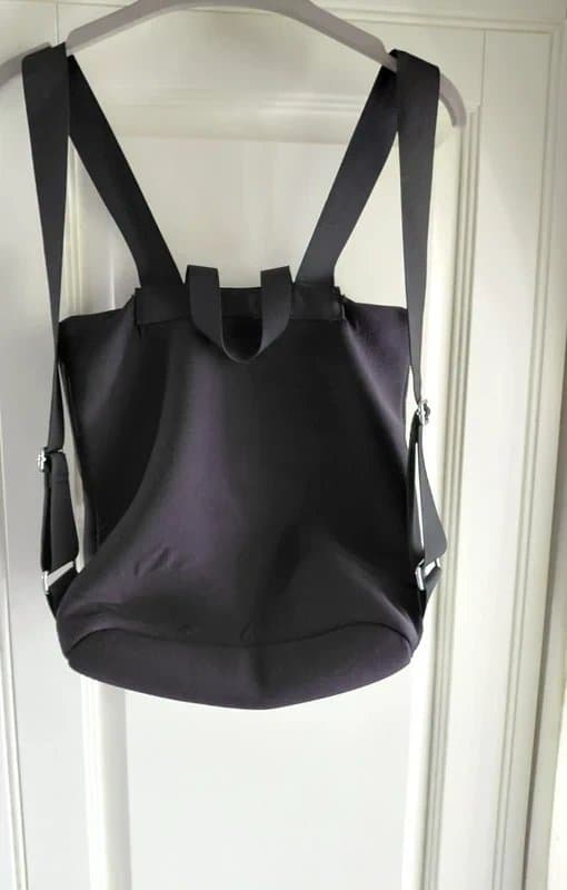 ASOS ASOS Design foldover backpack in black