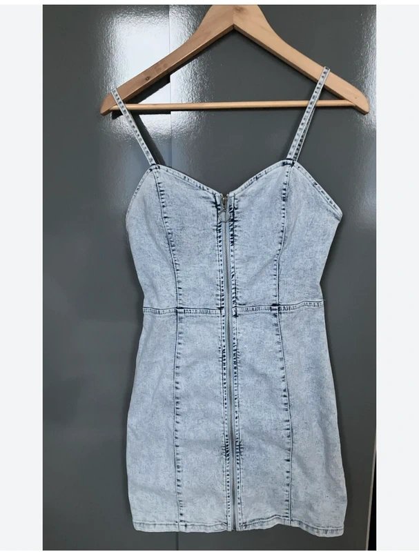 Denim Co Denim & Co. Zip up mini dress - 1