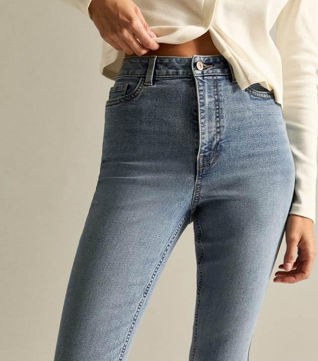 New Look Women's Blue Waist Enhance Quinn Bootcut Stretch Denim Jeans New Look - 3