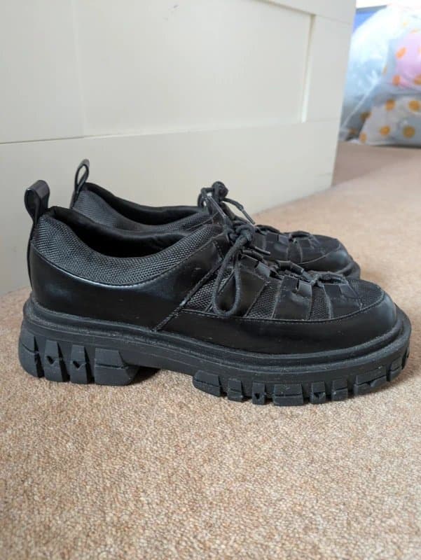ASOS Black loafer style shoes