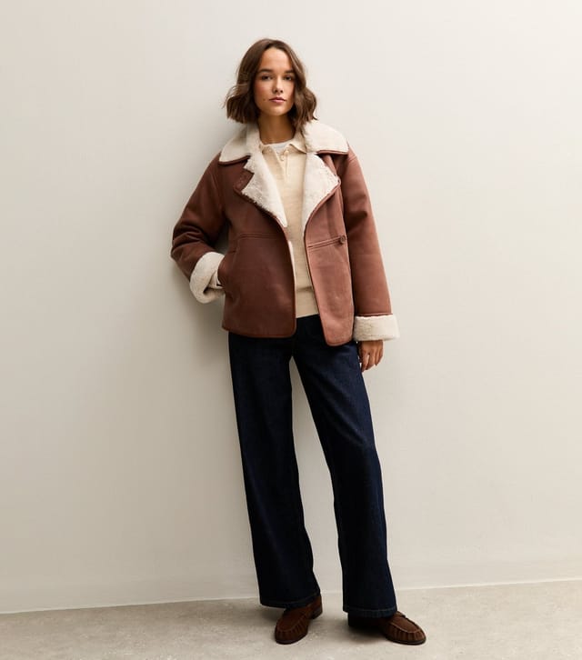 New Look Women's Oatmeal Brushed Knit Longline Polo Shirt New Look - 3