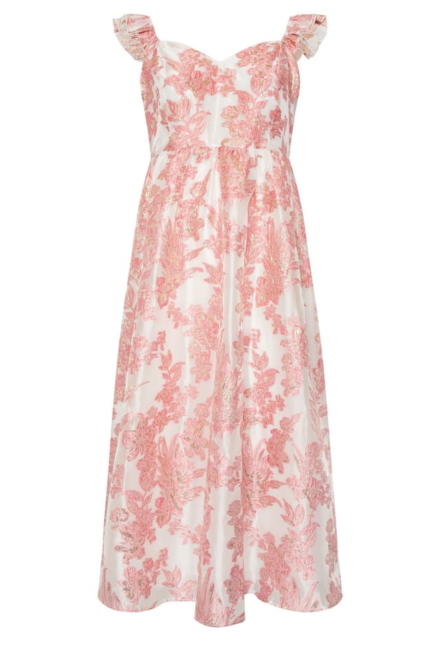 Yours Yours Women's Floral Jacquard Maxi Dress - 2