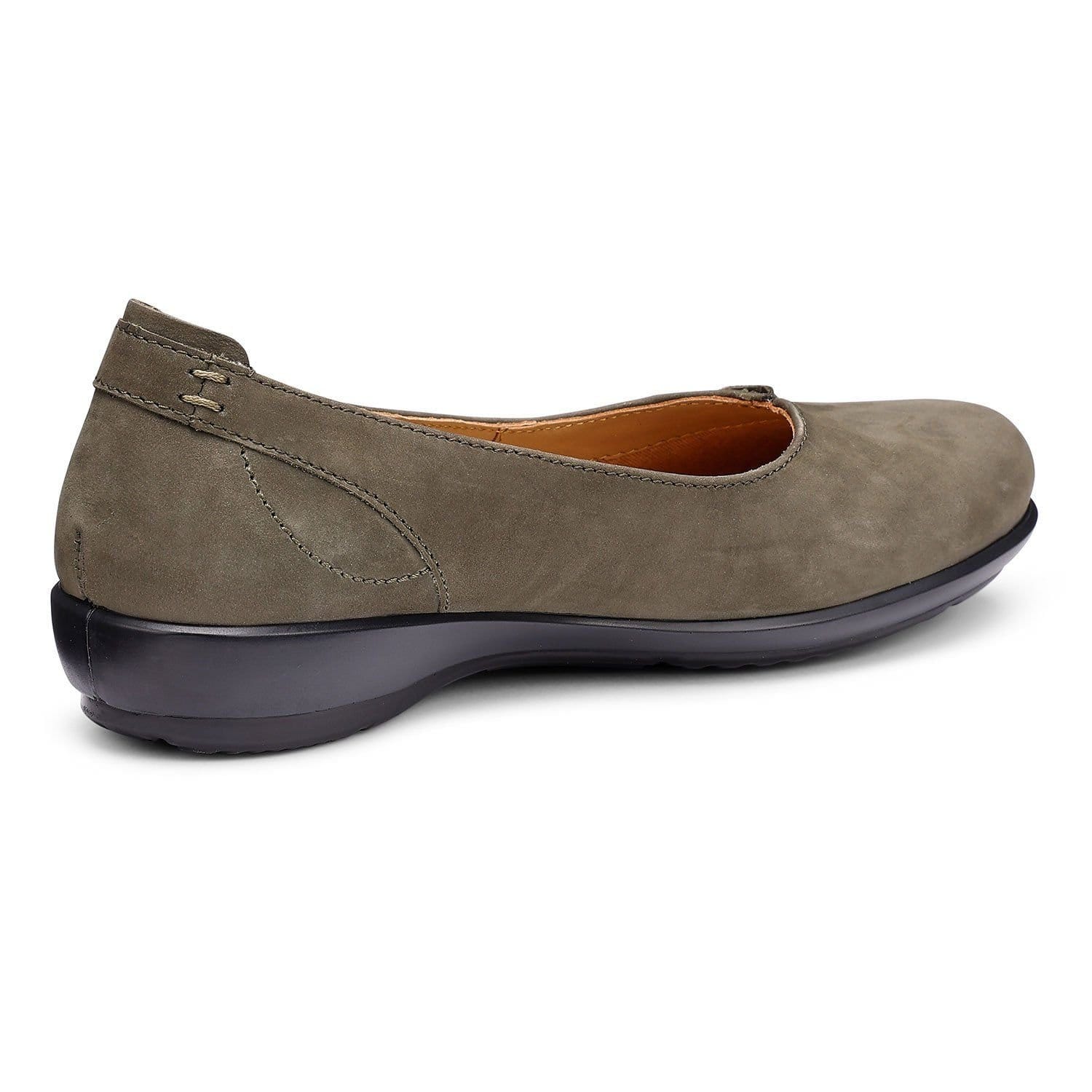 Hotter Hotter Women's Wide Fit 'Robyn II' Ballet Pumps in Khaki - 4
