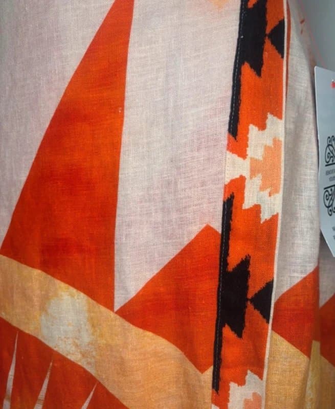 Never Fully Dressed Never Fully Dressed Bright Orange/Pink/Black Wrap Jaspre Skirt Size 18