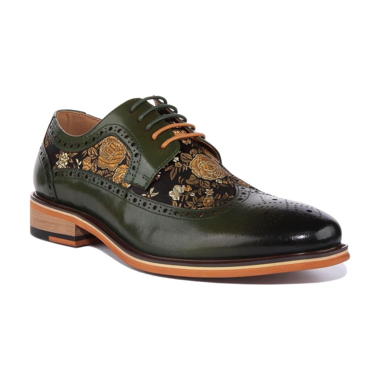 JUSTINREESS ENGLAND JUSTINREESS ENGLAND Men's 'Ross' Leather Shoes in Green