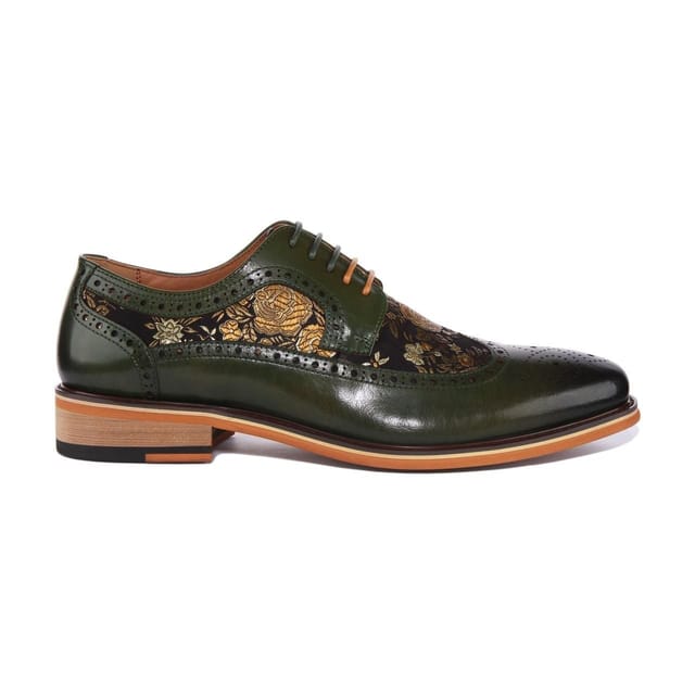 JUSTINREESS ENGLAND JUSTINREESS ENGLAND Men's 'Ross' Leather Shoes in Green - 2