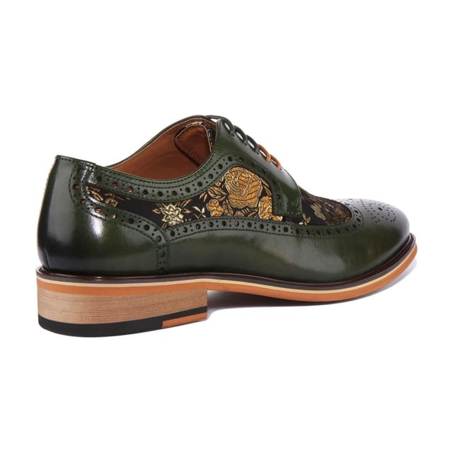 JUSTINREESS ENGLAND JUSTINREESS ENGLAND Men's 'Ross' Leather Shoes in Green - 3