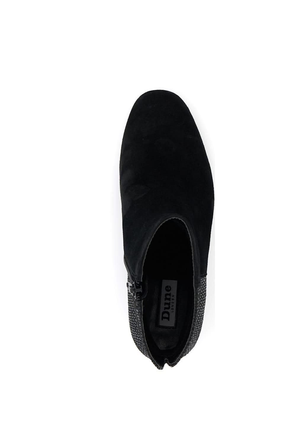 Dune London Dune London Women's 'Pipi' Suede Smart Boots in Black - 4