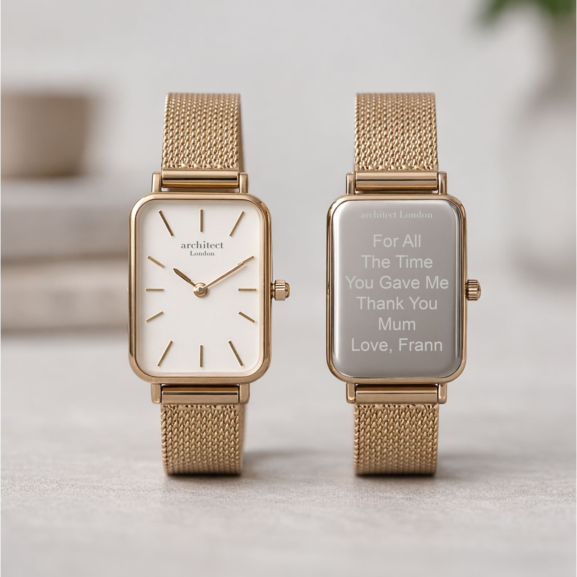 Wear We Met Wear We Met Gold Personalised Lille Watch