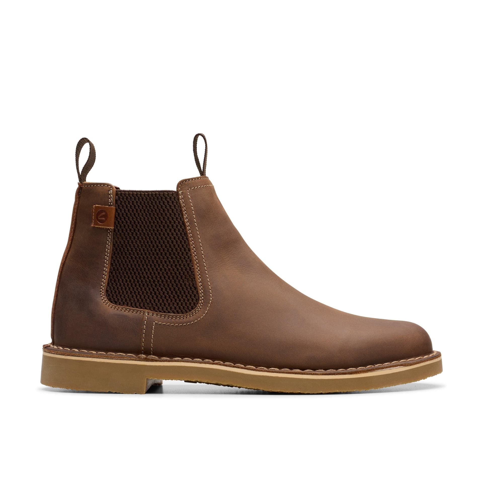 Clarks Clarks Men's Shepton Easy Beeswax Leather Chelsea Boots in Brown