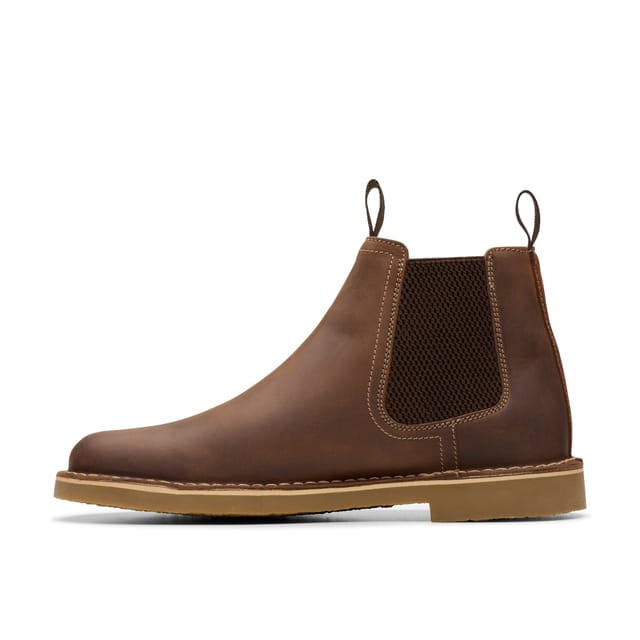 Clarks Clarks Men's Shepton Easy Beeswax Leather Chelsea Boots in Brown - 2