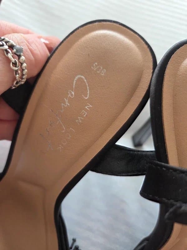 New Look New Look Black Sandals Size 5