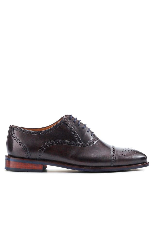 Jones Bootmaker Jones Bootmaker Men's Mercer Wide-fit Leather Oxford Shoes in Dark Brown - 2