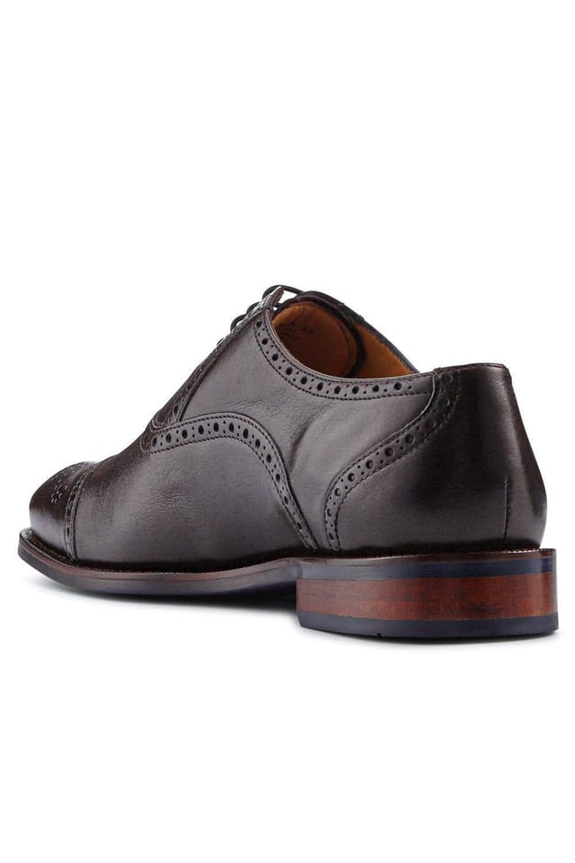 Jones Bootmaker Jones Bootmaker Men's Mercer Wide-fit Leather Oxford Shoes in Dark Brown - 3