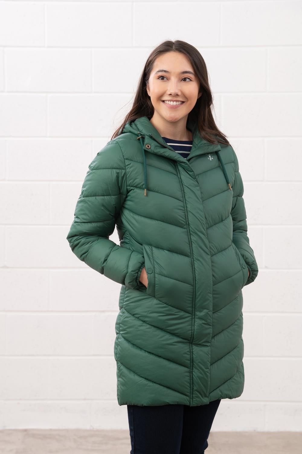 Lighthouse Clothing Lighthouse Clothing Women's Laurel Coat in Dark Green - 2