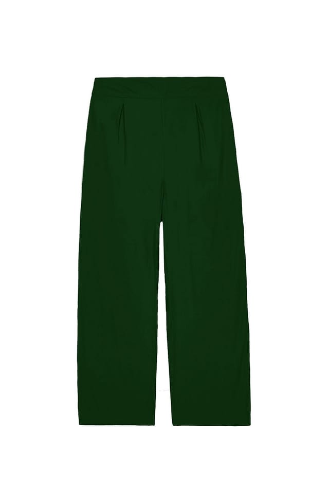 Kettlewell Kettlewell Women's Selena Satin Trousers in Bottle Green - 2