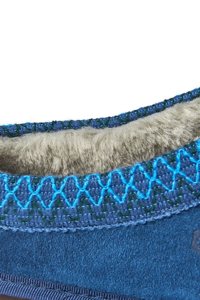 Moshulu Moshulu 'Docker' Men's Suede Mule Slippers in Blue - 3
