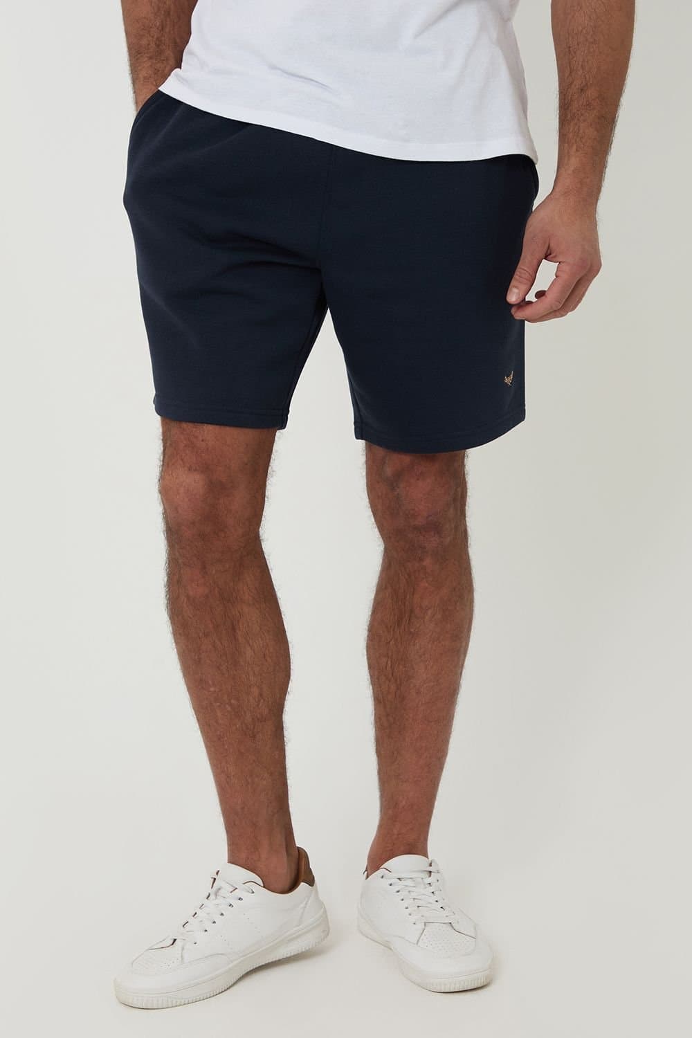 Threadbare threadbare Men's 'Bergamot' Fleece Shorts in Navy