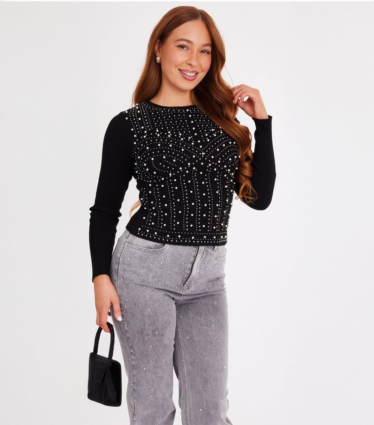 Quiz Women's Black Knit Real Top Quiz New Look