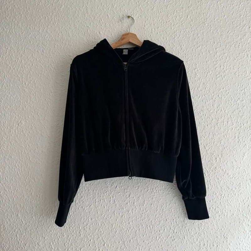 Sweaty Betty sweaty betty velvet zipped hoodie (RRP£95)