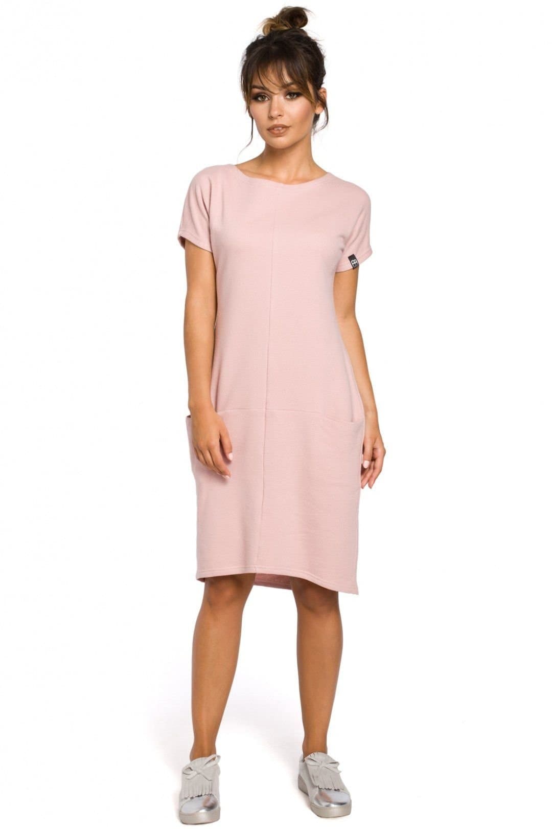 Love Lace Love Lace Women's Comfortable Seam Pocket Day Dress in Pink