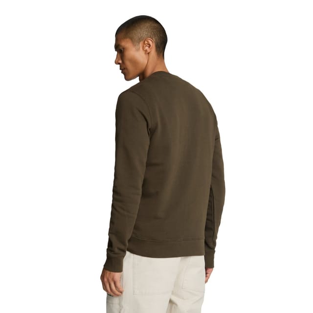 Lyle & Scott Lyle & Scott Men's Crew Neck Long-Sleeved Sweatshirt in Olive - 2