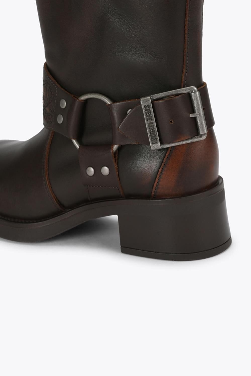 Steve Madden STEVE MADDEN Women's 'Bonetta 003' Leather Boots in Dark Brown - 4