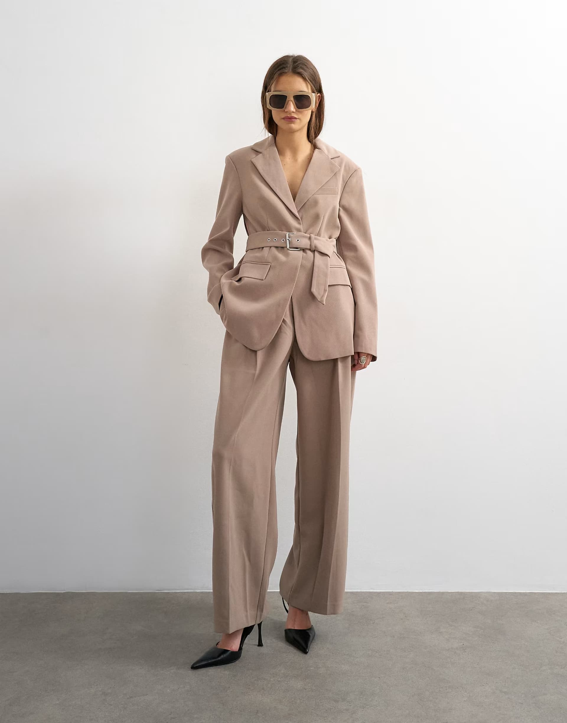 ASOS Volume beige co ord