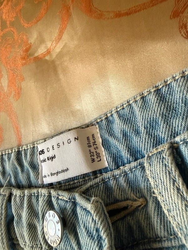 ASOS Design Men’s light blue jeans